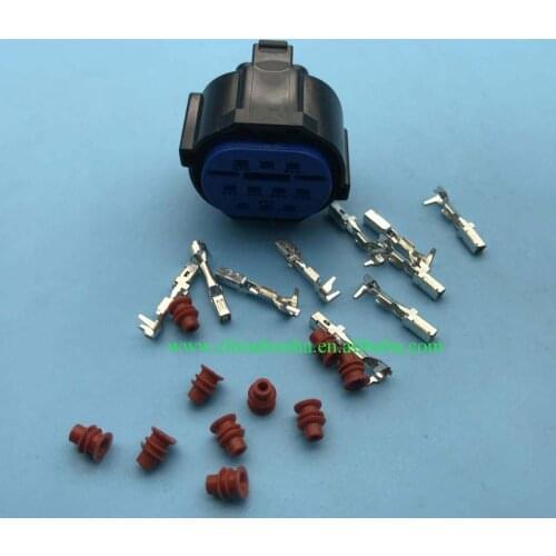 10 Pin Automotive Headlight Connector Female Waterproof Electrial Auto Socket HP406-10021