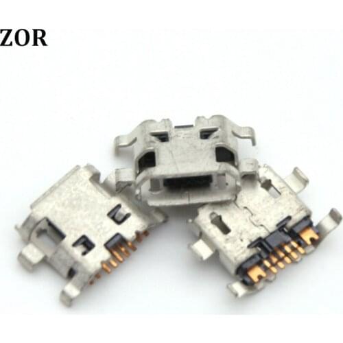 10pcs Charging port Micro USB Port Dock jack socket mini Connector replacment plug For ZTE ZMAX Z970 MAX N9520 Z740G Phone