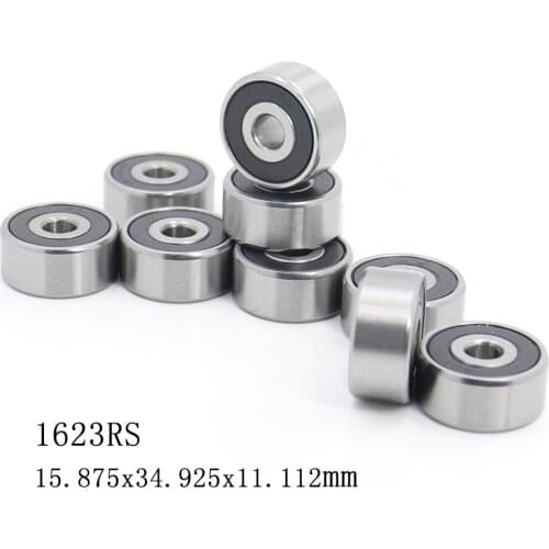 1623 2RS ABEC-1 (10PCS) 5/8"x1 3/8"x7/16" inch Shielded Ball Bearings 1623RS
