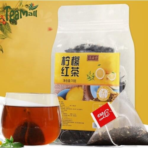 2020/2021 Herbal Chinese Tea Chunzitang Lemon Black Tea Flavored Tea Triangle Bag 70g
