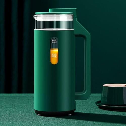 500ml Soybean Milk Maker Electric Juicer Blender Mini Cytoderm Breaking Machine Solid Food Maker Soya Bean Milk Filter-free 220V