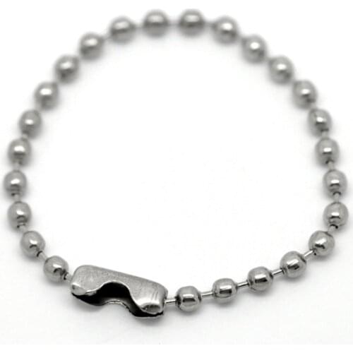 8Seasons Iron Alloy Ball Chain Keychain For Tag Round Gold/Silver Color/Antique Bronze DIY Making Key chains Jewelry 10cm,100PCs