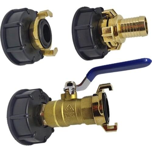 IBC Adapter S60x6 Tote Tank Adapter Connector Geka Style Hose Connector Irrigation Practical Outlet Thread Accessories Fittings