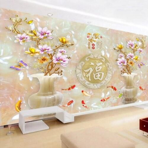 DIY 5D Sale Diamond Embroidery, Diamond Mosaic, Full, 9 Carps, Flowers, Jade Carving, Diamond Painting, Cross Stitch,3D, Decorat