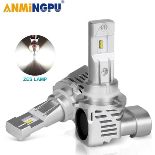 ANMINGPU 9005 HB3 Led Cnabus 9006 HB4 H11 H8 H9 H7 H1 H4 Led Headlight 9003 HB2 Led Bulbs ZES Chips 12000/LM Car Headlight Bulbs