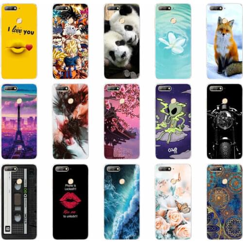 For Huawei Honor 7C Case Cover 5.7" Soft TPU Silicone Bumper Honor 7C Cases for Huawei Honor 7C AUM-L41 Phone Case Back Cover