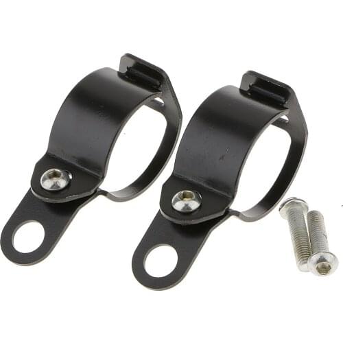 BLACK Alloy Turn Signal Light Brackets Fork Mount Bracket Clamp 30mm-35mm