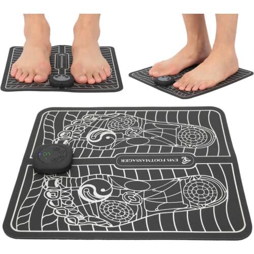 Electric Foot Massager Mat USB LCD EMS Foot Massager Pad Feet Stimulator Muscular Machine Foot Care Relaxation Massage Devices