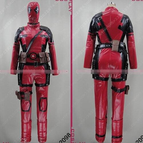 Dead Pool Customized Uniforms Cosplay Costume Free Shipping