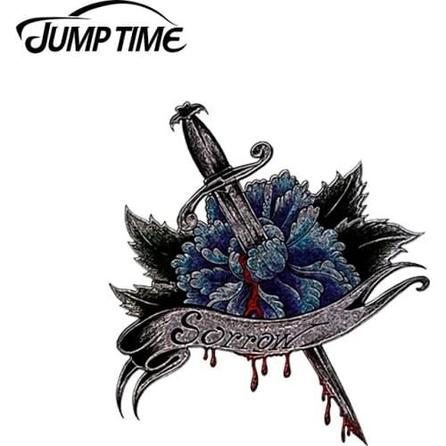 JumpTime 13 x 4.2cm For The Dagger Of Sorrow Personality Creative Car Decal Waterproof Graffiti Sticker Occlusion Scratch