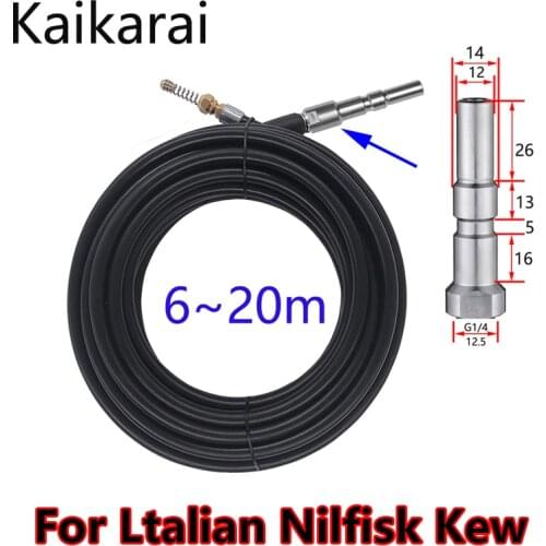 Sewer drain water cleaning hose pipe cleane high pressure water hose with nozzle，For Italian Nilfisk adapter pressure cleaner