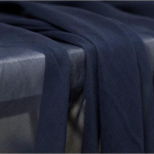 Red Raspberry Navy Blue 10momme 5A Class High Quality Silk Georgette Fabric 100%Silk Materials Women Dress Cloth Freeshipping