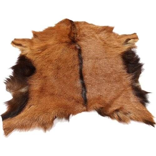 Natural Tanned Sheep Skin Antelope Fur Hide Rug Animal Skin Pelt Rug Home Decor and Fur Plush Clothing Liner Bag Accessories