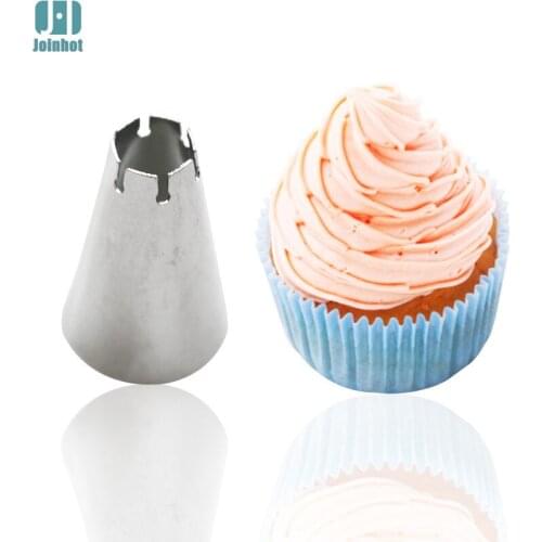 New Baking Tools 1pcs Stainless Steel Icing Piping Nozzles Pastry Tip Cupcake Cookies Decorations Fondant Cake Design