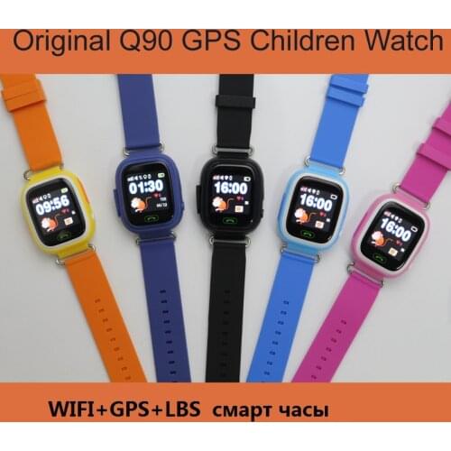 Original child Q90 Touch Screen WIFI Smart baby Watch Location Finder Device GPS Tracker child gps watch phone for Kids PK Q100