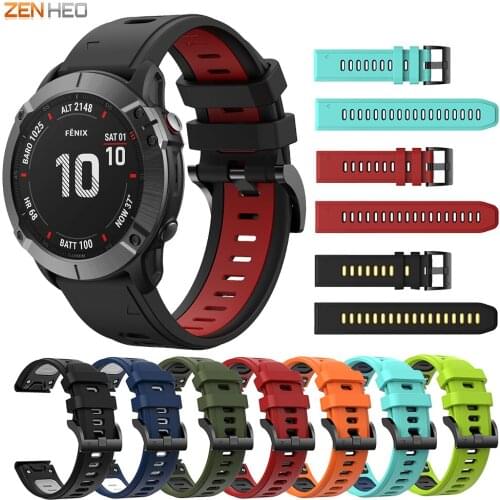 22mm Silicone Strap For Garmin Fenix 5 6/6 Pro Smart Watch Band Quick Release Watchband for Garmin Forerunner 935 945