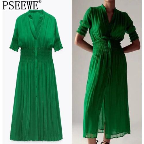 TRAF Summer Chiffon Dresses