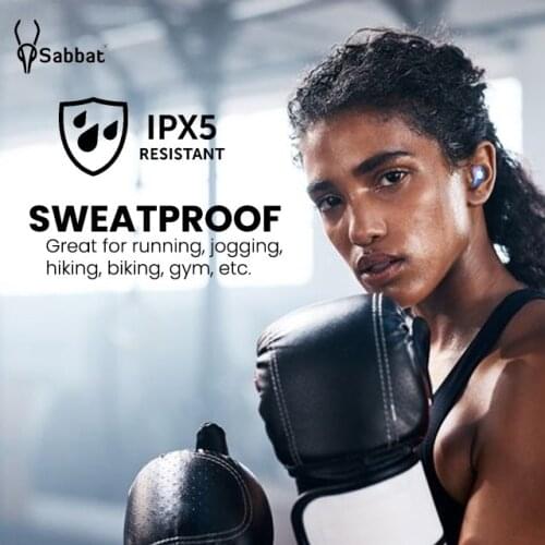 Sabbat E12 Ultra 5.0 Headphones TWS Binaural HiFi Stereo Wireless Headsets In Ear Noise Cancelling Sports Earplugs