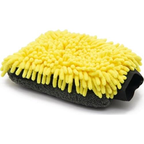 Waterproof Car Wash Gloves Microfiber Chenille Thick Car Cleaning Mitt Wax Detailing Brush Auto Care Double-faced Glove