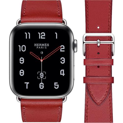 High quality for iWatch Swift Leather Attelage singleTour for apple watch 6 se 5 42mm 44mm sport band for iwatch 3 2 38mm 40mm