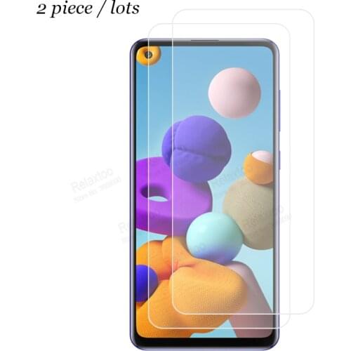 2PCS Tempered glass for Samsung Galaxy A21S screen protector for Samsung Galax A21 S A 21 S 21S protective glass film Cover