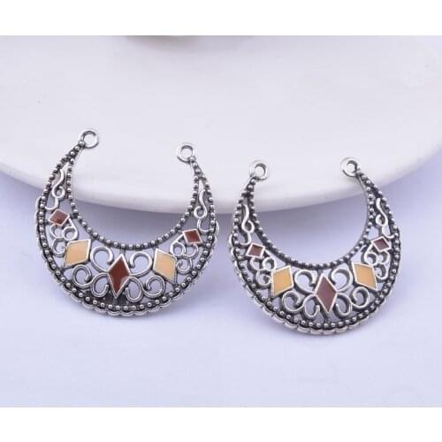 10pcs Antique Silver U Shape Connector Component DIY Tassel Earrings Pendant