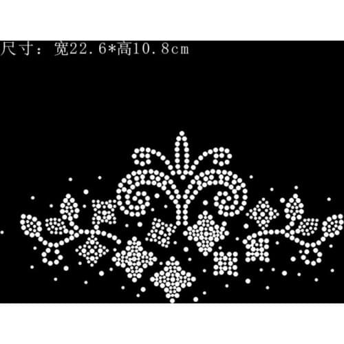 2pc/lot Pant seam decor sticker design stones iron on patches hot fix rhinestone applique DIY logo strass iron sticker