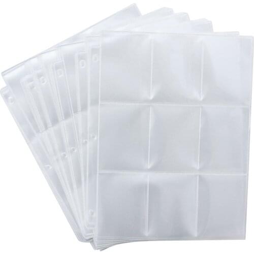50 Game Card Sets Storage Wallet Album Page Collection Neutral Transparent Game Card Sleeves Card Album Card Cover