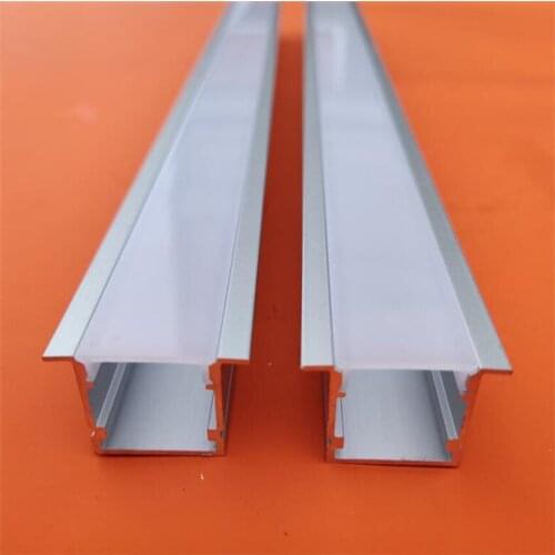 Free Shipping U Shape 20mm Deep Recessed Aluminium LED Profile for LED Strip kitchen cabinet Lighting 2m/pcs 70m/lot