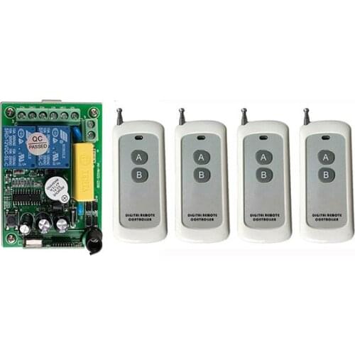 AC220V 2CH 500m Long Range RF Wireless Remote Control Relay Switch Security System garage door shutters/ lamp