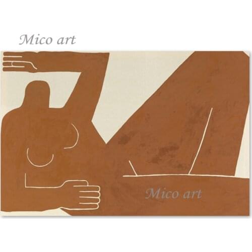 No Frame Latest Abstract Human Body Art Oil Painting Handmade Canvas Picture Wall Art Panel Set Picture For Home Showpieces