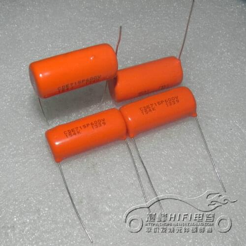 1pcs/1lot CDE original SPRAGUE 715P 600V0.15UF 154K ORANGE DROP® fever film capacitor