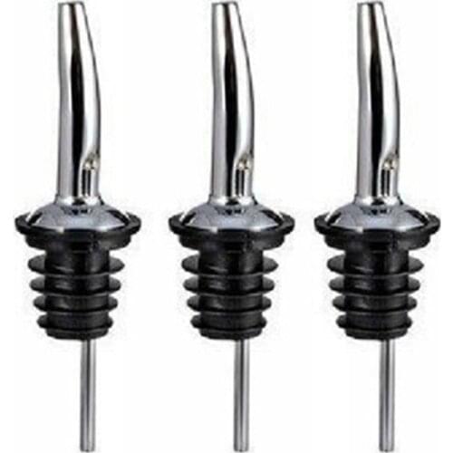 Hot Sale 1Pcs Stainless Steel Liquor Spirit Pourer Flow Wine Bottle Pour Spout Stopper Barware Olive Oil Dispenser