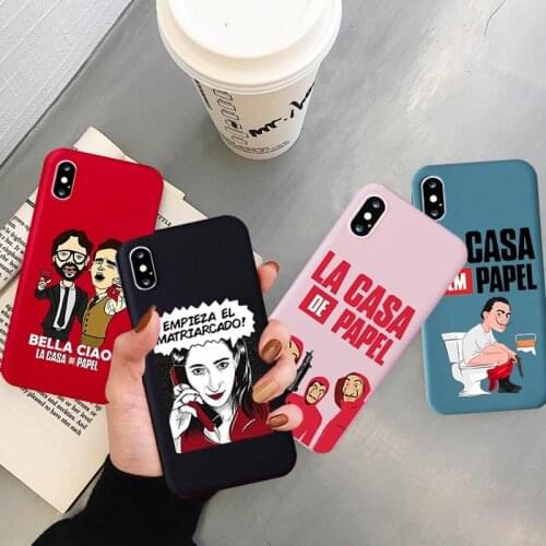 GYKZ Funny Spain TV La Casa De Papel Phone Case For iPhone SE 2020 11Pro XS MAX 7 X XR 6 8Plus Money Heist Soft Back Cover Shell