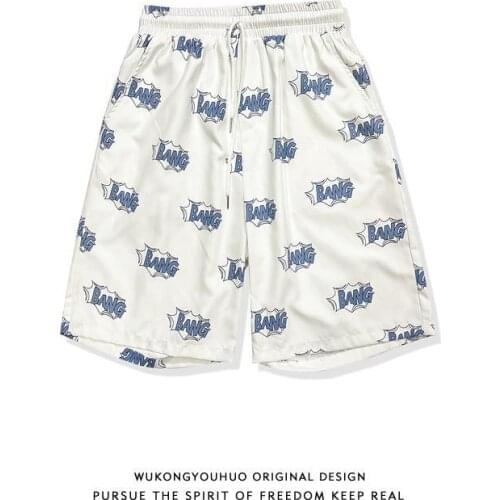 Summer Boys Camouflage Shorts Cotton Trousers Kids Beachwear Children Loose Sport Beach Shorts Sweatpants men shorts white black