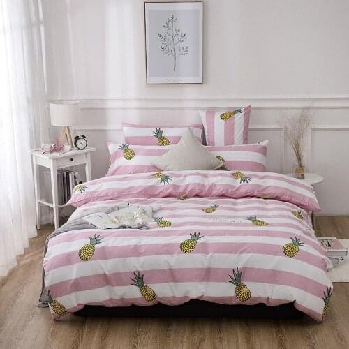 Student Dormitory Bedding Set Cotton 4 Pieces Household Comfortable Sheet Covered Pillow Case