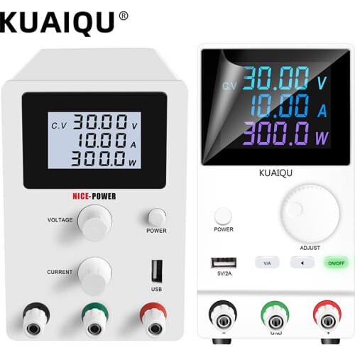 USB Digits Laboratory Adjustable DC Power Supply 30V 10A Lab Bench Power Source Stabilized Power Supply Voltage Regulator 60V