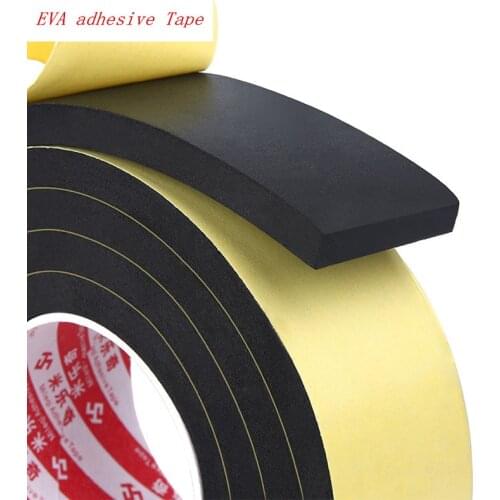 Wholesale EVA black single-sided sponge tape High viscosity Foam tape customize Sound insulation heat insulation sealing Tape