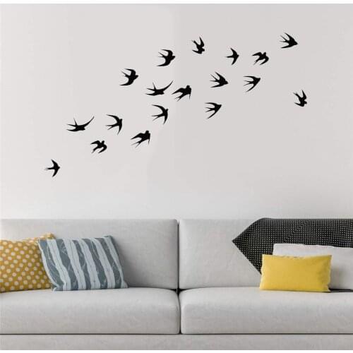 Creative Bird Wall Sticker For Home wall Decor On Windows Decorative Animals Wallpaper Vinyl Murals Stickers ov535