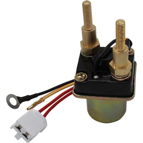 Starter Relay Solenoid for KAWASAKI PWC JS300 JS 300 1986-1990 / JS300 SX 1987-1991 4-wire long bolts