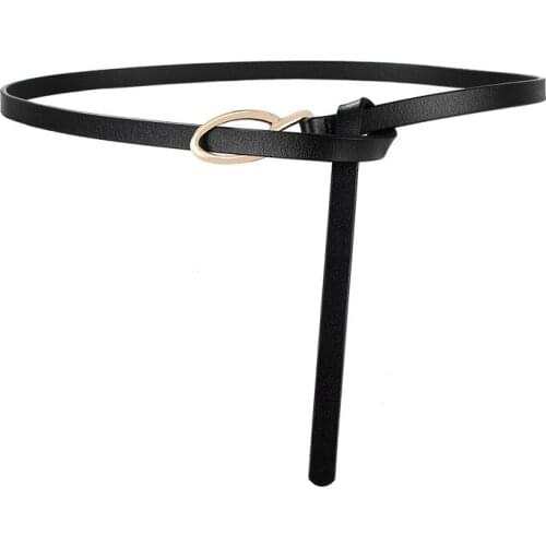 Knot Belts for Women brown Real Leather Belt Female Thin Red Simple Genuine Cow Leather strap Ladies Dress Belts gift party girl