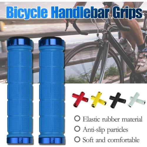 Mountain Bike Handlebar Grips Bicycle Grips Anti-Slip Bar End Comfy Hand Feel Bicycle Handlebar Grips Bicycle Parts