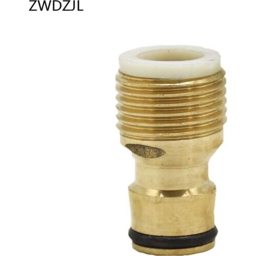 Garden brass male thread 1/2 inch connector 1/2inch Car wash water gun copper metal thread adapter Sealing ring 1pcs