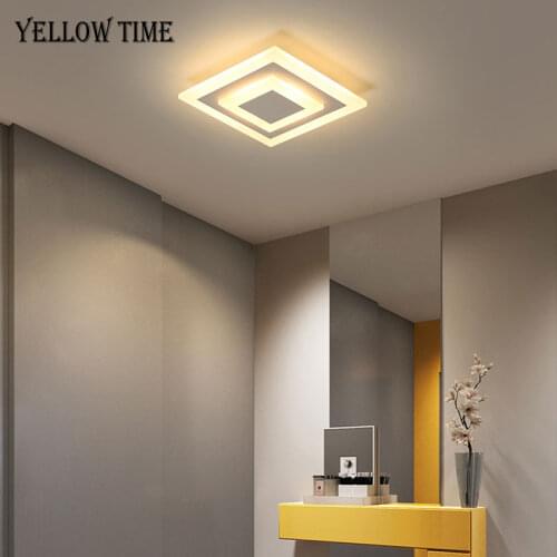 Luminaire Modern LED Chandelier Corridor Indoor Lighting For Living room Bedroom Kitchen Ceiling Chandelier Square Lamp Fixtures