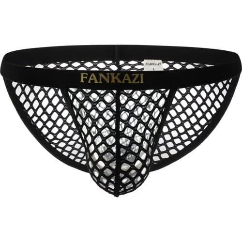 2020 Briefs Men Sexy Underwear Gay Mesh Bikini Panty Fetish Penis Pouch Jockstrap See Through Briefs High Fork Underpants Hombre