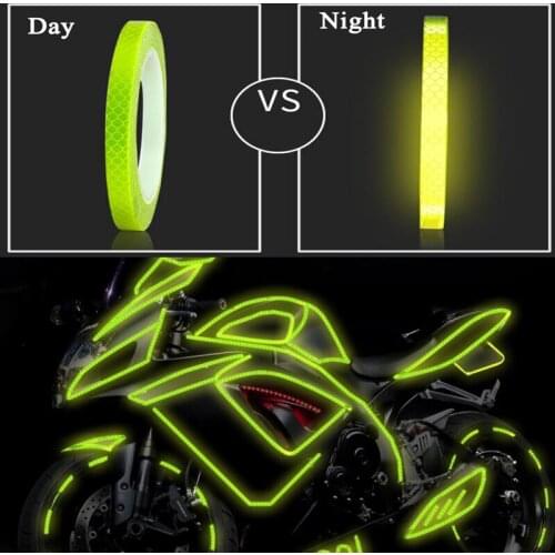 Bicycle Reflective 8 Meter Car Styling Reflective Stripe Tape Motorcycle Bike Body Rim Wheel Stripe Tape Stickers Colorful
