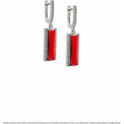 Silver Zircon Stone Women Earrings