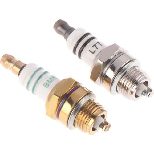 1PC BM6A Spark Plug Glow Plug BM6A Small Engine Replacemnet for 2-stroke Chainsaw Lawn Mower Strimmer