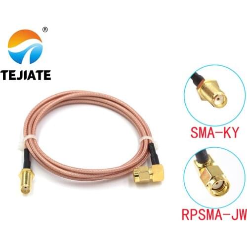 1PCS TEJIATE SMA Adapter Cable RPSMA-JW To SMA-KY 8-90CM 1M 1.5M 2M Length Connector RG316 Wire