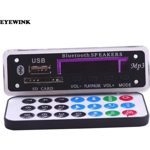 10set/lot Bluetooth MP3 Decoding Board Module w/ SD Card Slot / USB / FM / Remote Decoding Board Module